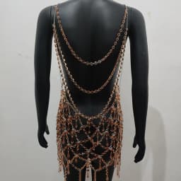 Fashion Mesh Dress Women 2024 Lingerie Women Bodysuit Hip Underwear Club Belly Bling Dance Jewelry Accessories Outfits Costume