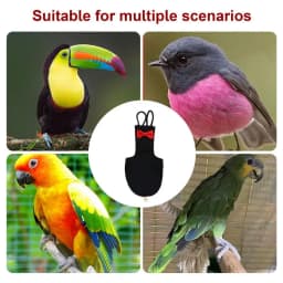 Parrot Diaper Bow Tie Cotton Bird Diaper Flight Suit Cute Urine Wet Suit for Parakeet Parrot Mini Macaw Budgie Canary Small Pet