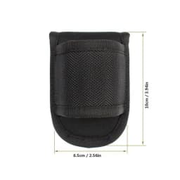 Belt Flashlight Holder D Shape Open Design Nylon Flashlight Holder Elastic Band Flashlight Pouch Portable Lightweight Torch Carr