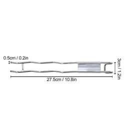 Picnic Meat Fork Stainless Steel Cooking Fork with Hook Non-Slip Handle Multi-Function Kitchen Gadget for Meat Barbecue Grilling