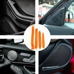 Trim Removal Tool Kit 4PCS Car Clip Remover Tool Interior Trim Removal Kit Car Door Trim Panel Removal Tool Car Dashboard Audio