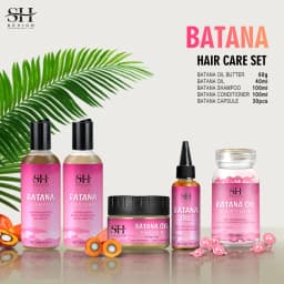 7pc Batana Oil Product Fast Hair Growth Oil For Men Hair Growing Spray Anti Hair Loss Shampoo Butter Hair Mask Hair Care Capsule