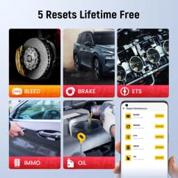 Lifetime Free Update THINKCAR BD6 OBD2 Scanner Bluetooth, All System Diagnostic Tool 5 Reset for 120 Car Brands iOS & Android