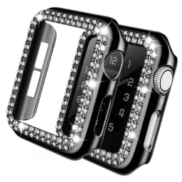 Diamond Case For Apple Watch Cover 9 8 7 41mm 45mm 42mm 44mm 40mm women Bling Bumper Protector Shell iWatch Series 8 3 4 5 6 SE