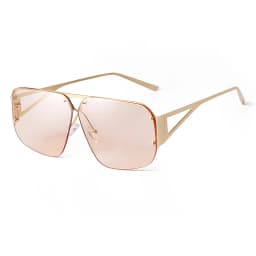 SORVINO 2024 Ovesized Square Sunglasses Women Men Retro Aviation Sun Glasses Rimless Metal Frame Gradient Shades UV400 Eyewear
