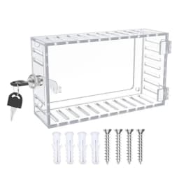 Universal Thermostat Lock Box with Key Clear Acrylic Thermostat Cover with Lock Large Thermostat Guard Easy to Install for Home