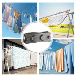 Retractable Clothesline Indoor Clothesline String Laundry Rope Anti-Slip Invisible Wire Drying Rack Space-Saving Rope For Hotels