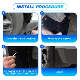 4pcs Front Rear Mudflaps Mud Flaps Original Model Replacement Splash Protector Fender Car Accessories Parts Wheel