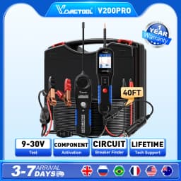 VDIAGTOOL V200pro V500 Automotive Power Circuit Probe 9-30V Car Electric Circuit Tester Oscilloscope/Injector/Relay Test
