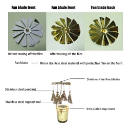 Rotating Candlestick Spinning Aromatherapy Candle Stand Stainless Decorative Carousel Candle Holder For Valentine's Day Elegance