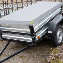 Trailer Tarp 420D Oxford Waterproof Travel Trailer RV Cover Windproof Trailer Flat Tarpaulin For Cars Transport Trailers RV