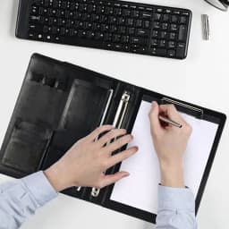 Binder Notebook Multipurpose Business Binder A4 Document Binder Folio Portable File Storage Folder Card Holder For Business And