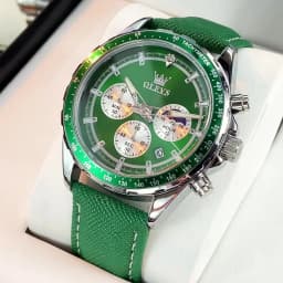OLEVS 2945 Original Watch for Men Chronograph Waterproof Moon Phase Auto Date Male Hand Clock 2024 NEW Wristwatch Man