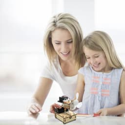 Physical Toys For Kids Shaking Head Fan STEM Educational Science Experiments Kit Wooden Tinker Toys With Fun And Creative