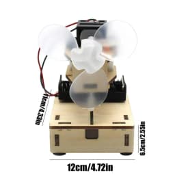 Physical Toys For Kids Shaking Head Fan STEM Educational Science Experiments Kit Wooden Tinker Toys With Fun And Creative