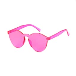 SORVINO Candy Color Sunglasses Round Rimless Sunglasses for Women Trendy Transparent Eyewear Vintage Red Purple Blue Green Glass
