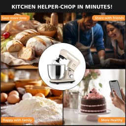 1pc Stand Mixer, Tilt-head Mixers, Kitchen Electric Dough Mixer, For Household Aids, 300W 3.8QT Stainless Steel Bowl, US Plug