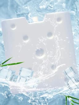 1100ml-2000ml Cool Cooler Freezer Recyclable White Fresh Keeping Slim Ice Pack Safe And Durable Keep Food Fresh For Picnics 1pcs