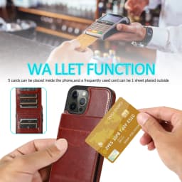 Business Demeanor Leather Case for iPhone 14 Pro Max 13 12 Mini Pro with Card Slots and Stand Function Drop Protection Cover