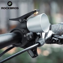 ROCKBROS Bicycle Bell Lightweight Copper Alloy Horn Safety Warning Ring Bell 100db Crisp Sound Ring MTB Road Bike Accessories