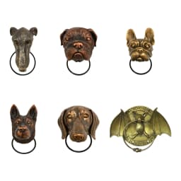 Creative Animals Head Door Knocker Retro Resin Crafts Personalized Wall Art Decoration For Front Door Heavy Gothic Door Knockers