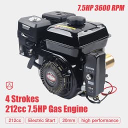 4-Stroke Engine 210CC 7.5Hp for Go Karts Compressors Trenchers Generators High-Pressure Washers Cement Mixers