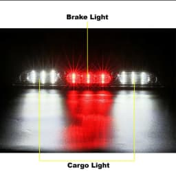1PC For Ford F150 LED 3rd Third Brake Cargo Light Smoke High Mount Reverse Light Stop Lamps Taillight White Red 2015-2020