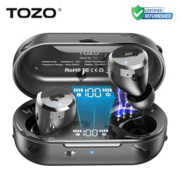 Refurbished TOZO T12 Wireless Earbuds LED Digital Display HiFi Stereo Sound Portable Handfree Sport Earphones Wireless Headset