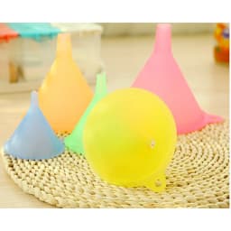 Household Wine Oil Soy Sauce Liquid Dispensing Transparent Food Grade Pp Plastic Large Diameter Large And Small Funnels 5-Piece