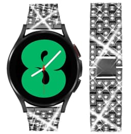 20mm 22mm Band for Samsung Galaxy Watch 4/Classic/46mm/42mm/active 2 Gear s3 Metal Diamond bracelet Galaxy watch 5 5 pro strap