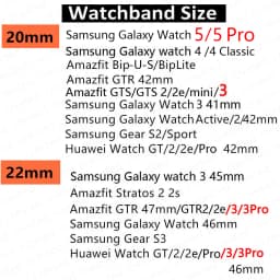 Silicone Band For HUAWEI WATCH GT 3 46mm/GT 2/Pro/Runner Quickfit bracelet Samsung Galaxy Watch 5/pro/4 6 Classic/Active 2 strap