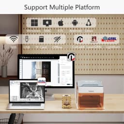 Wainlux Laser Engraver K6 Mark Printer Cutter Woodworking Machines Plastic 3000mw Bluetooth Mini Laser Engraving Marking Machine