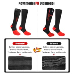 Savior Winter Heated Socks Rechargeable Electric Heated Ski Sock Women Men Thermos Snowboards Stocking Heating Foot Warmer NEW