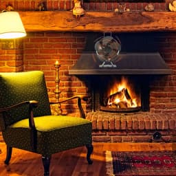 Fireplace Fan Heat Powered Stove Fan Automatic Adjustment Thermal Fans For Wood Log Burner Fireplace Eco Quiet Fan