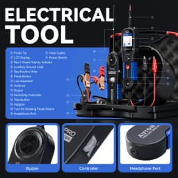 VDIAGTOOL V200PRO Set 12V 24V Circuit Probe Tester Kit Electrical System Diagnostic Tools Component Activation With 30PCS Probe