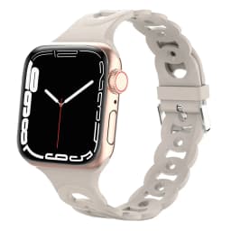 Silicone Strap for Apple Watch Band 44mm 40mm 45mm 41mm 42mm 38mm Accessories Gourmette Bracelet iWatch Series 12 6 5 4 3 SE 7