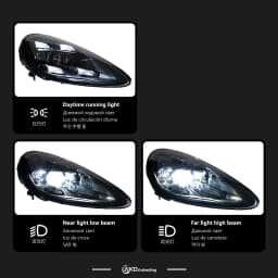 AKD Head Lamp for Porsche Cayenne LED Headlight 2011-2018 Headlights Cayenne DRL Turn Signal High Beam Angel Eye Projector Lens