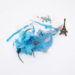 Dance Party Diamond Venetian Mask Feather Flower Wedding Carnival Performance Costume Sexy Lady Mask Masquerade Christmas
