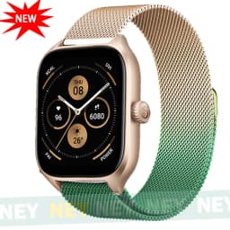 20mm 22mm Milanese band For Amazfit GTR/GTS-4-3-2-2e-Mini-Pro/stratos 2 Metal Magnetic Loop Bracelet Amazfit bip-U-S-3-Pro strap