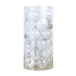 Christmas Tree Balls Hanging 25pcs Christmas Ball Ornaments Glittering Christmas Baubles PVC White Gold Ball Decorations Set