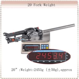 BUCKLOS Folding Bike Fork Oil Suspension 20 Inch Bicycle Fork 9*100mm Quick Release MTB BMX Forks 20in Bicycle Front Forks