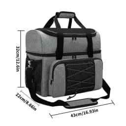 Bowling Ball Bag 2 Balls Bowling Tote Bag Bowling Ball Holder With Padded Compartments Extra Space For A Single Pair Of Bowling