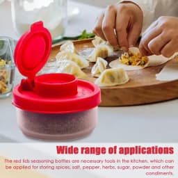 Salt Dispenser Cute Salt And Pepper Shakers With Pour Holes Cover Lid Farmhouse Rustic Airtight Portable Kosher Sea Salt Sugar