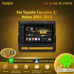Hizpo Android 14 DSP RDS Carplay 4G WIFI BT GPS Head Unit For Toyota Tacoma 2 HILUX 2005-2015 Car Radio Multimedia Video No DVD