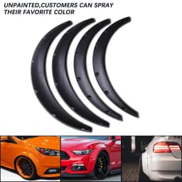 4pcs 3.5" Car SUV Off-road Car SUV Off-road Fender Flare Wheel Arch Protector Wheel Eyebrow Fender Mudguards For Honda Civic