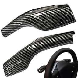 2pcs For Tesla Model 3 / Y Gear Shift Cover Wiper Car Gear Lever Protection Sleeve Gear Handle Steering Wheel Covers
