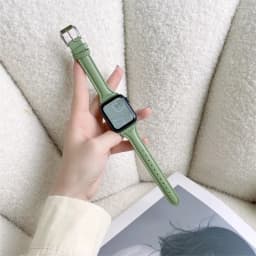 Slim Leather Loop for Apple Watch band 44mm 45mm 41mm 40mm 38mm Strap Women bracelet iWatch series 7 8 9 6 5 4 3 SE Ultra 2 49mm