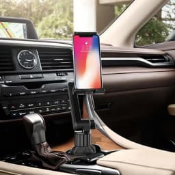 Cupholder Tablet Mount 360 Adjustable Tablet Bracket Mount 270 Tilt Bar Truck Phone Mount Triangular Base Holder To Treadmills