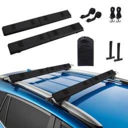 Car Roof Luggage Soft Rack Pads Light Duty Car Roof Rack Cushion Pads For Kayak Canoe Surfboard Paddle Snowboard Sups Board