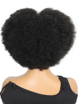 AFRO Kinky Curly BOB Wig Natural Color Glueless Wig Human Hair Ready to Wear 250% Density Affordable Remy Human Hair